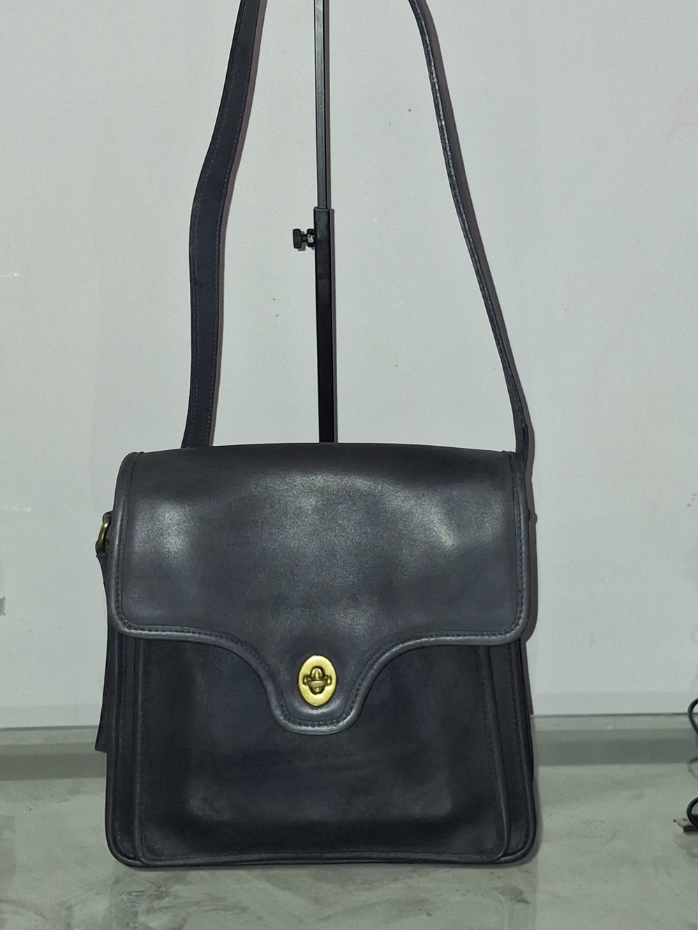 Vintage Coach Shelton Bag (Pre 94 CREED) Color *Gray Blue*